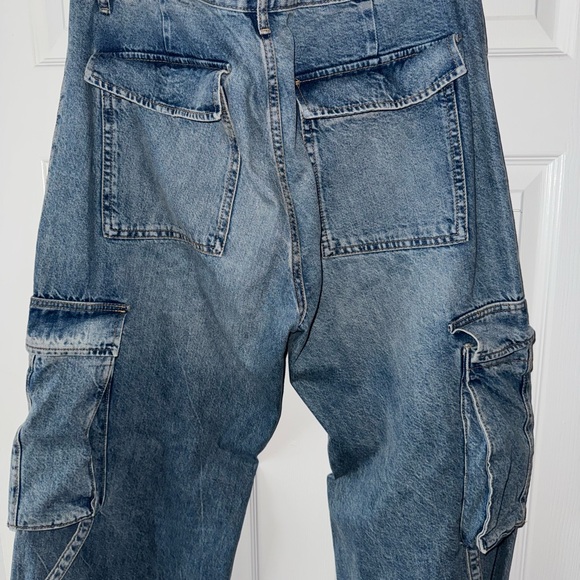 Blue Cargo Jeans - Picture 6 of 7